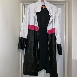 Cynthia Steffe colorblock trench coat jacket